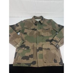 Canvas Camo Jacket 100% Cotton Men's Large Poler Brand Roamers and Seekers Camp